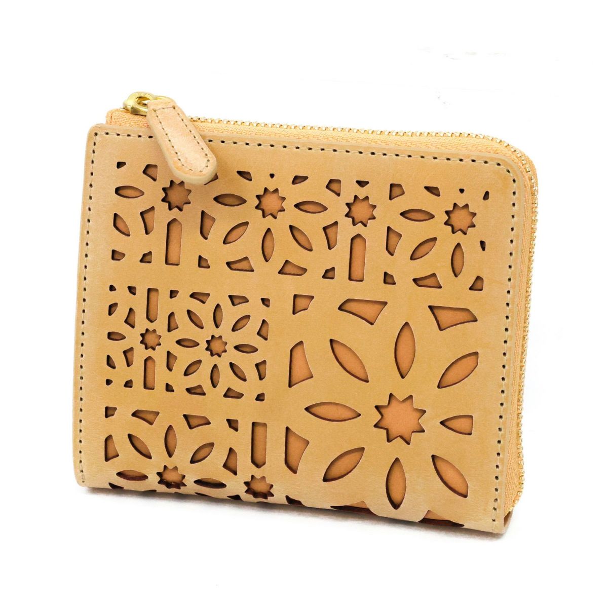 genten ゲンテン multicutwork mini マルチカットワーク ミニ小銭入れ付き財布（L字ファスナー式） 44843