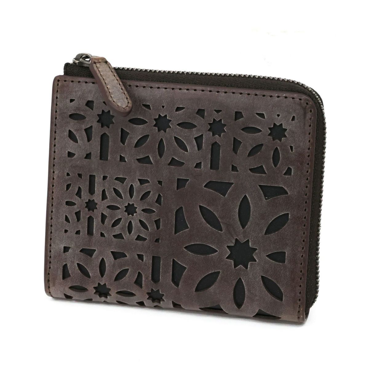 genten ゲンテン multicutwork mini マルチカットワーク ミニ小銭入れ付き財布（L字ファスナー式） 44843