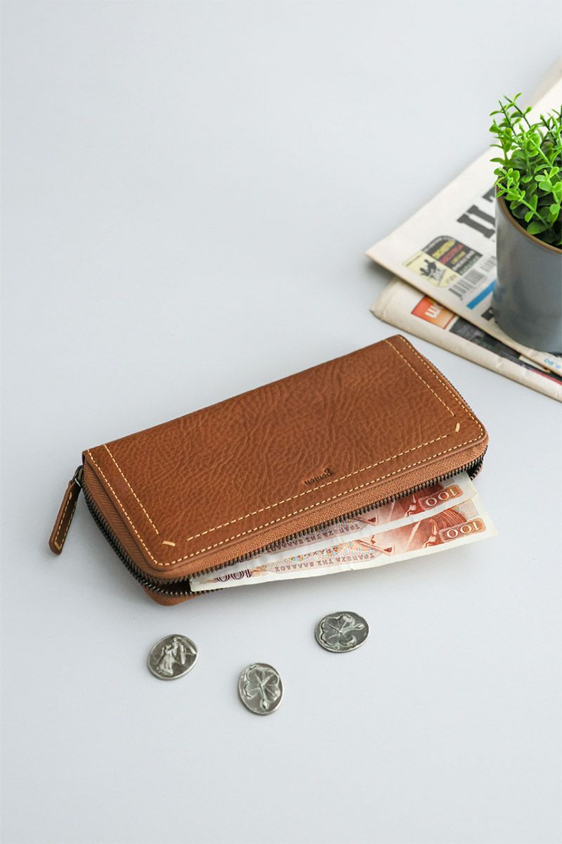 genten ゲンテン Rilassato リラサート 小銭入れ付き長財布（ラウンドファスナー式 ） 44800