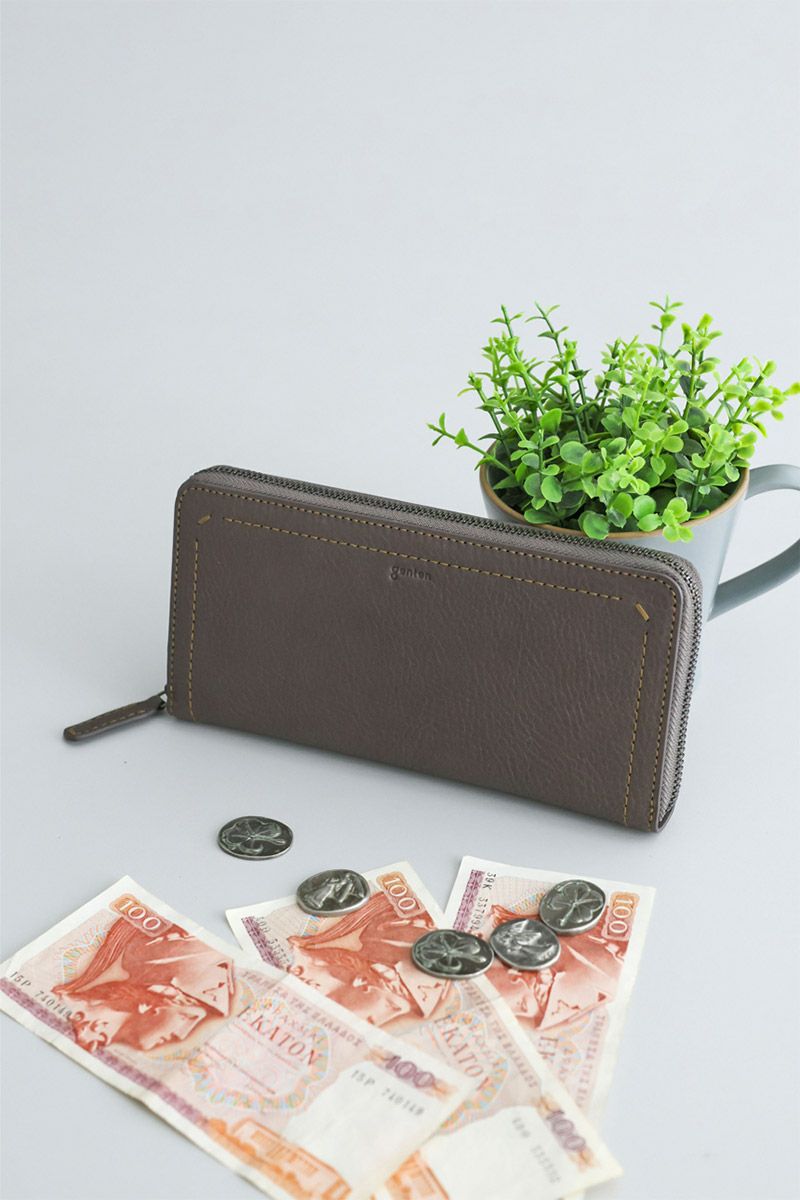 genten ゲンテン Rilassato リラサート 小銭入れ付き長財布（ラウンドファスナー式 ） 44800