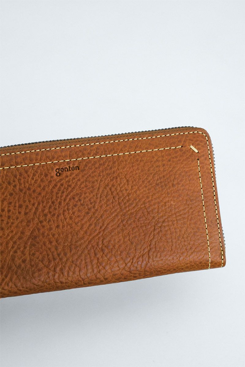 genten ゲンテン Rilassato リラサート 小銭入れ付き長財布（ラウンドファスナー式 ） 44800
