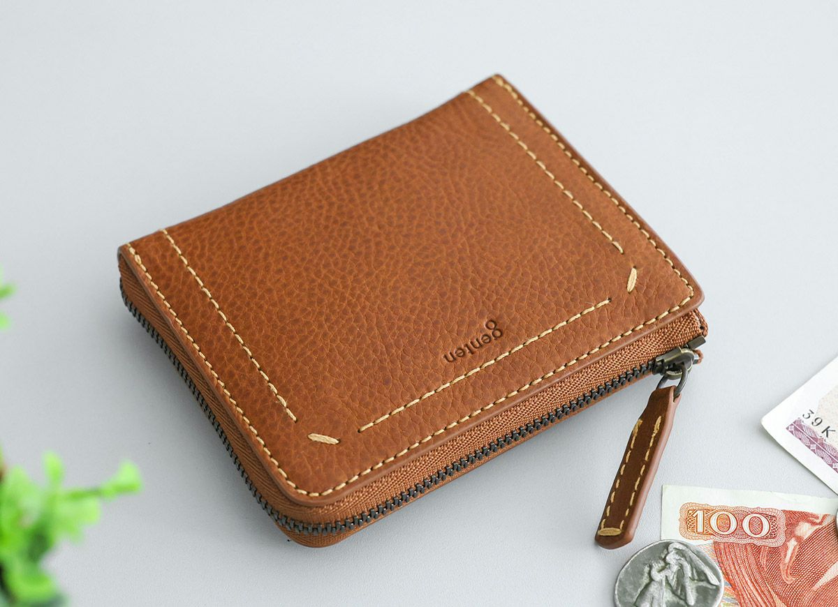 genten ゲンテン Rilassato リラサート 小銭入れ付き財布（L字ファスナー式） 44801