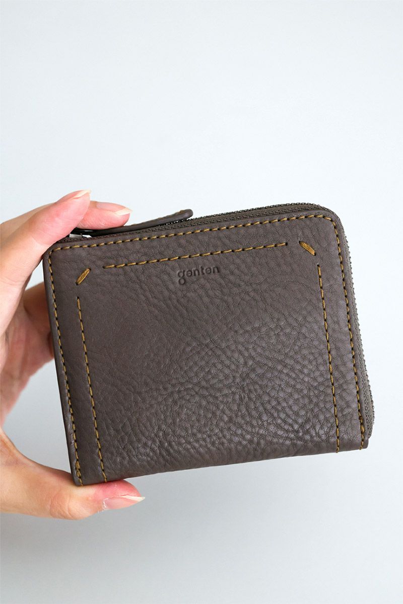 genten ゲンテン Rilassato リラサート 小銭入れ付き財布（L字ファスナー式） 44801