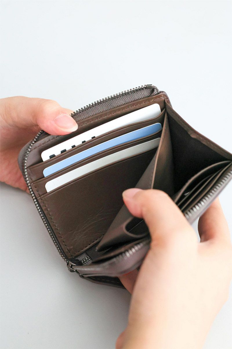 genten ゲンテン Rilassato リラサート 小銭入れ付き財布（L字ファスナー式） 44801