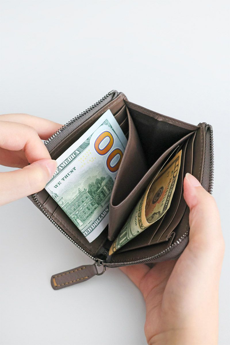 genten ゲンテン Rilassato リラサート 小銭入れ付き財布（L字ファスナー式） 44801