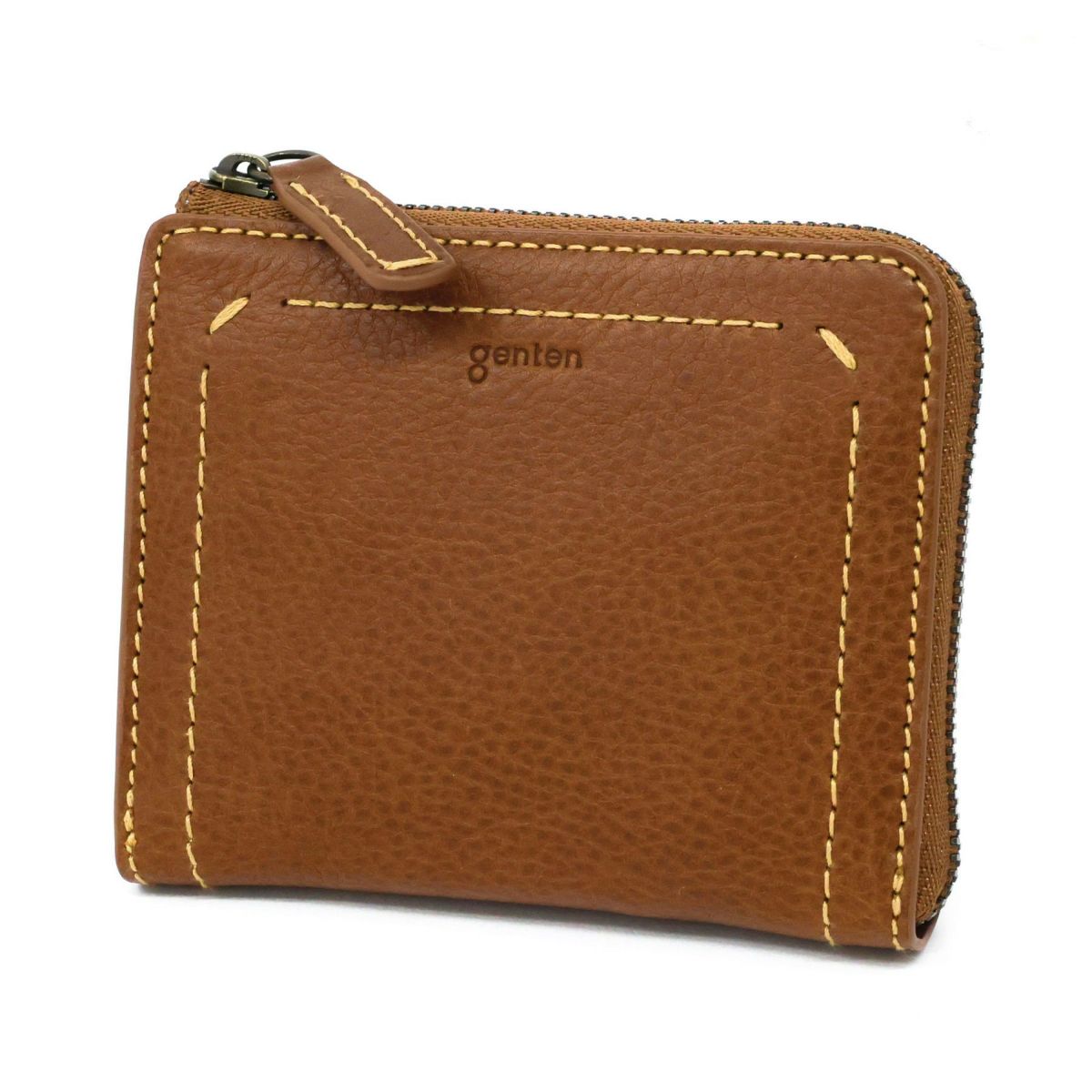 genten ゲンテン Rilassato リラサート 小銭入れ付き財布（L字ファスナー式） 44801