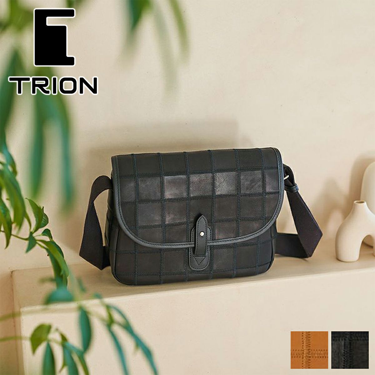 TRION トライオン PANEL フラップショルダーバッグ DPC282