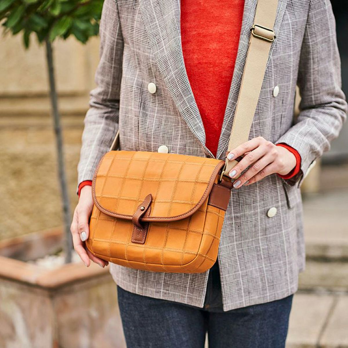 TRION トライオン PANEL フラップショルダーバッグ DPC282