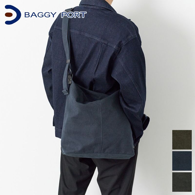 BAGGY PORT バギーポート 黒さび染め帆布 ショルダーバッグ GRN-9605