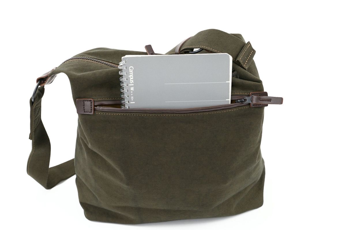 BAGGY PORT バギーポート 黒さび染め帆布 ショルダーバッグ GRN-9605