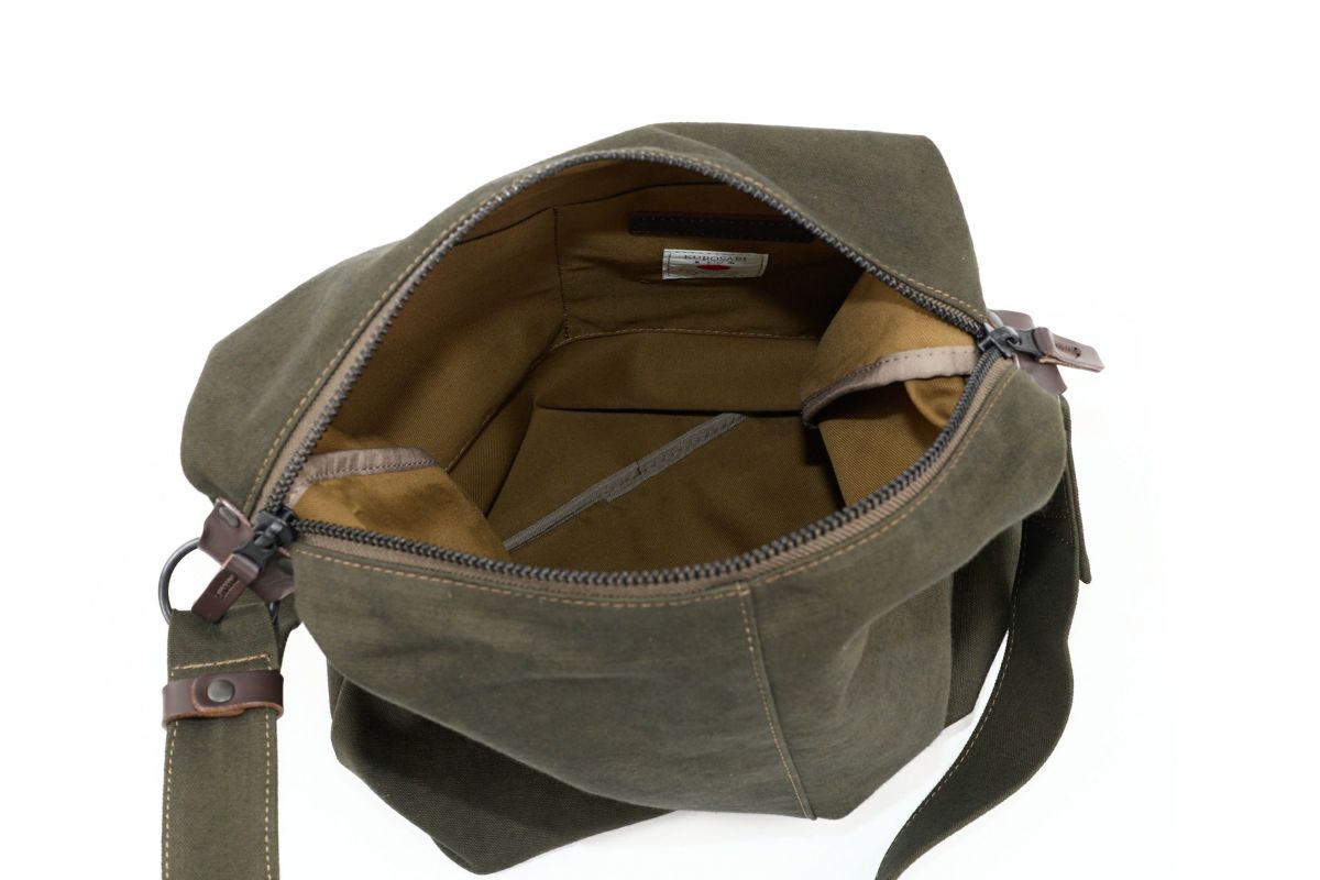 BAGGY PORT バギーポート 黒さび染め帆布 ショルダーバッグ GRN-9605