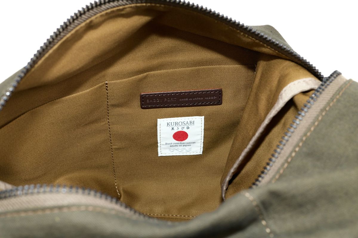 BAGGY PORT バギーポート 黒さび染め帆布 ショルダーバッグ GRN-9605