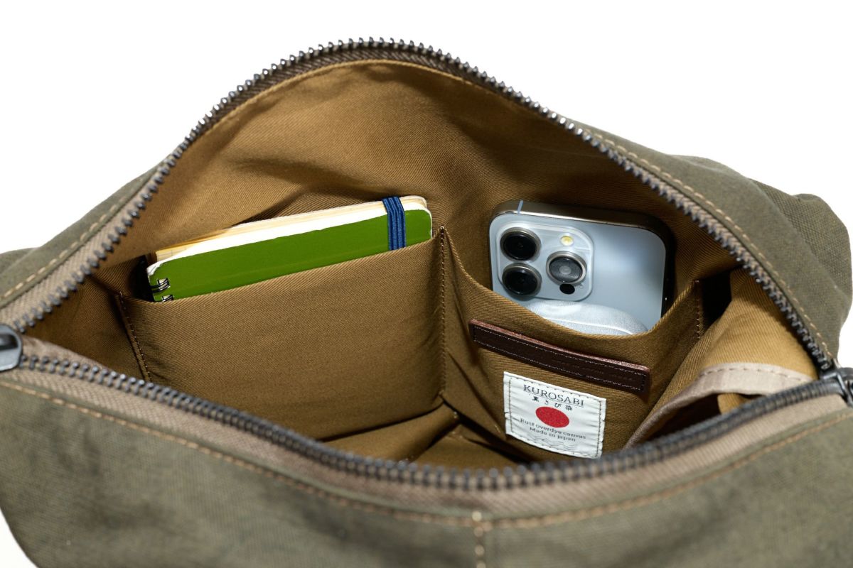 BAGGY PORT バギーポート 黒さび染め帆布 ショルダーバッグ GRN-9605