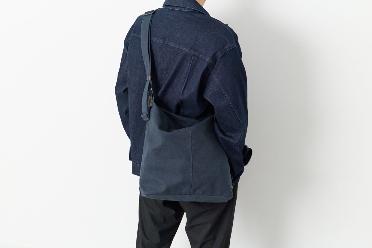 BAGGY PORT バギーポート 黒さび染め帆布 ショルダーバッグ GRN-9605