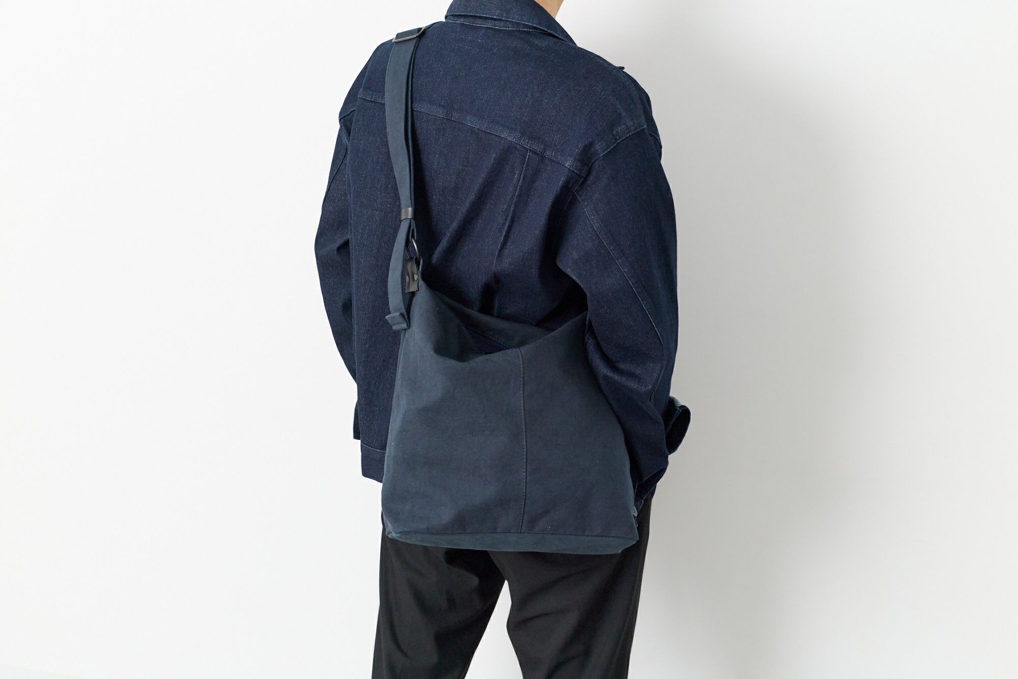 BAGGY PORT バギーポート 黒さび染め帆布 ショルダーバッグ GRN-9605