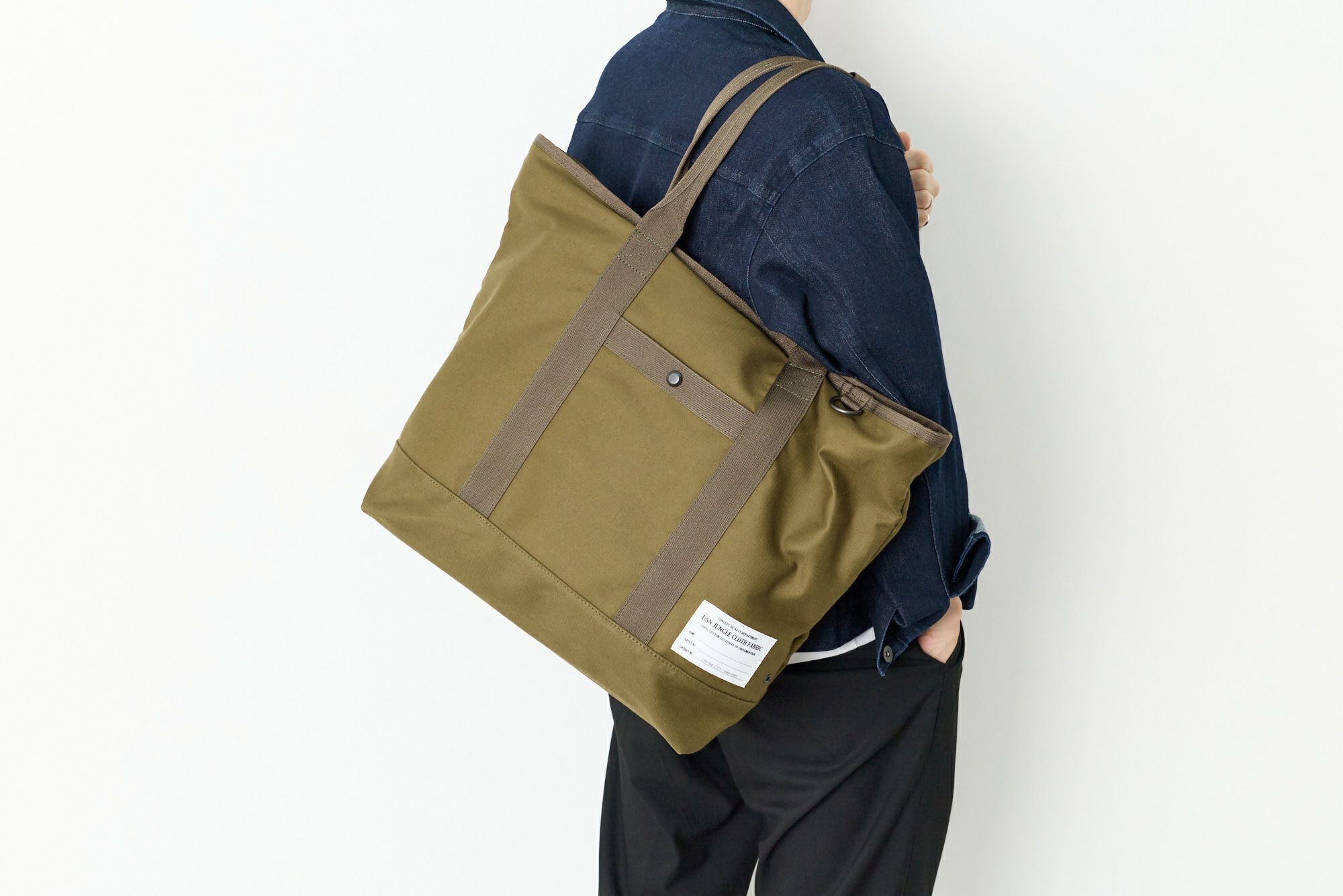 BAGGY PORT バギーポート USN JUNGLE CLOTH ジャングルクロス トートバッグ GRN-7702