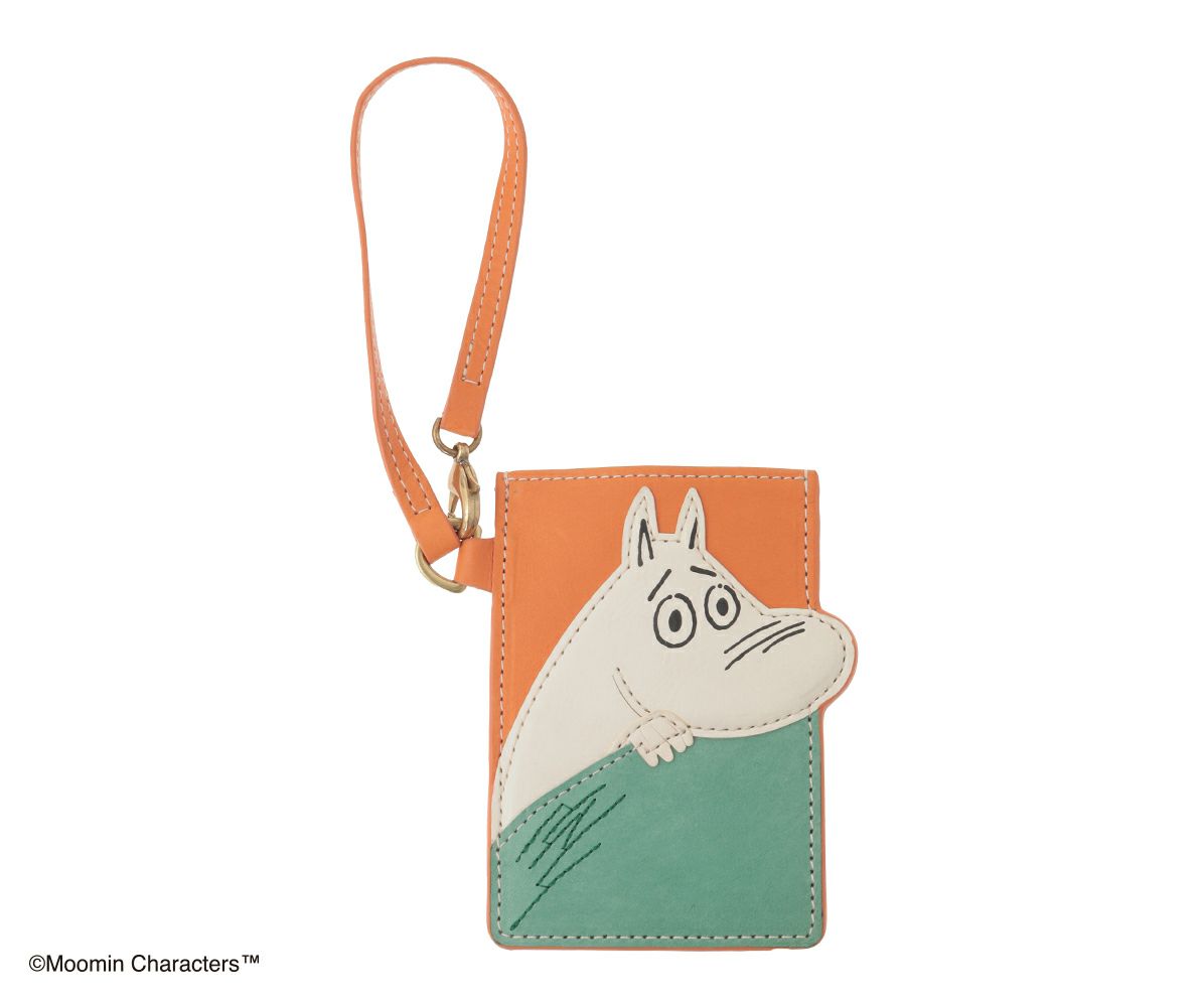 genten ゲンテン MOOMIN ムーミン はみ出しパスケース「ムーミン」 46158