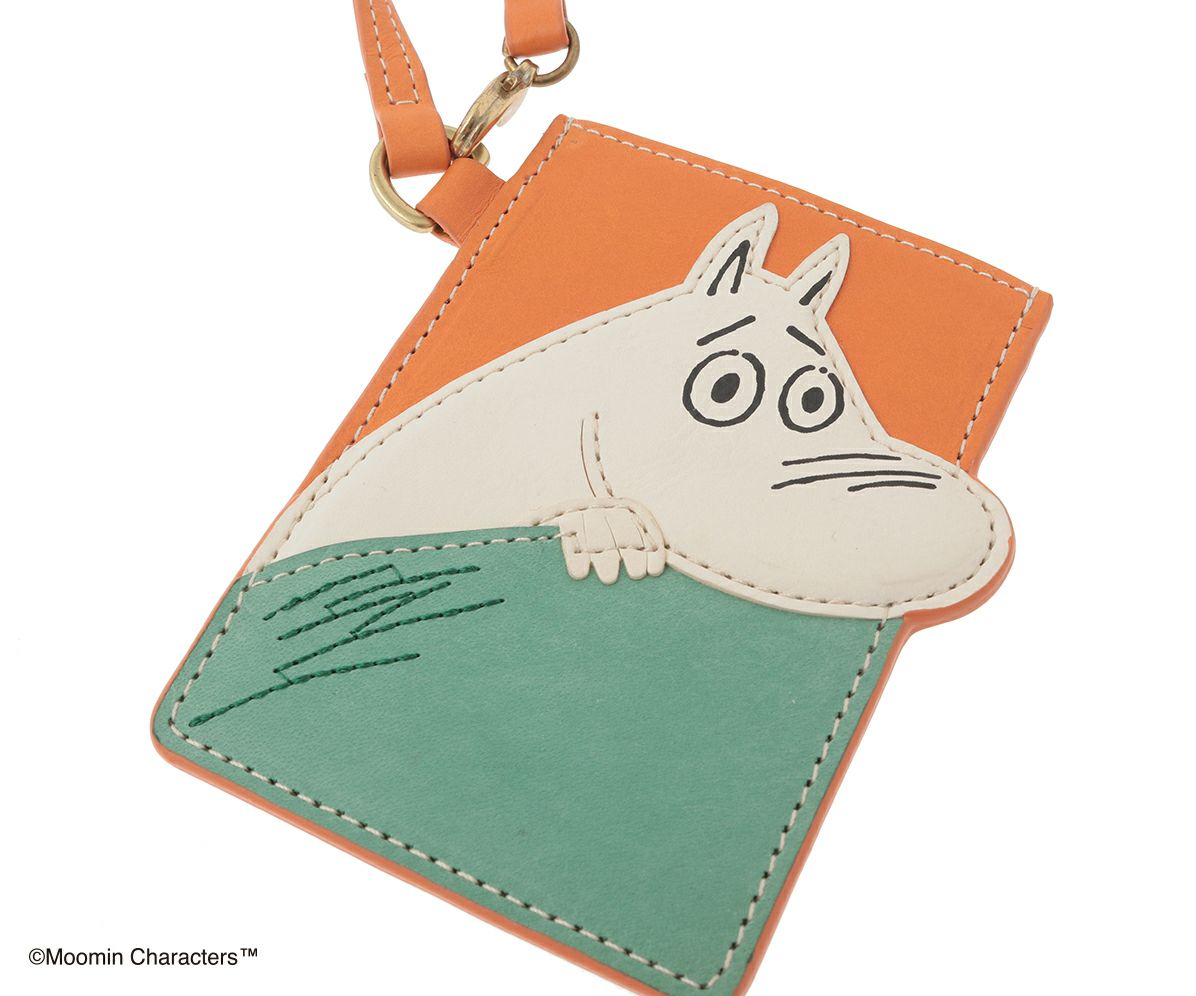 genten ゲンテン MOOMIN ムーミン はみ出しパスケース「ムーミン」 46158