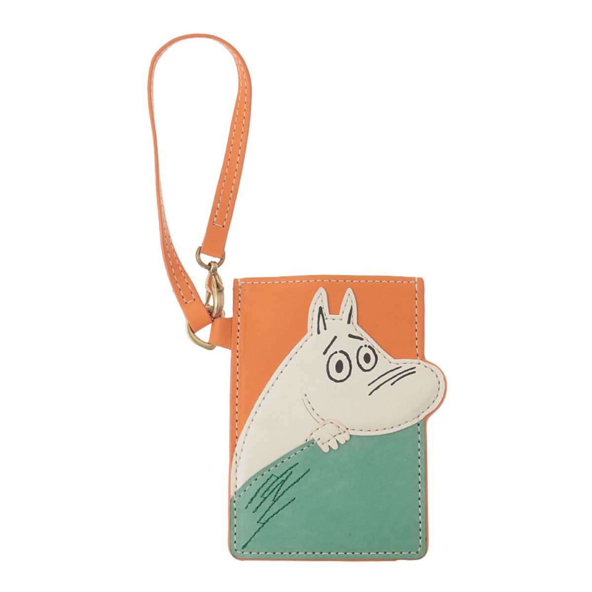 genten ゲンテン MOOMIN ムーミン はみ出しパスケース「ムーミン」 46158