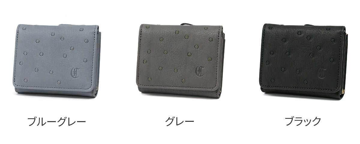 CLEDRAN クレドラン LIMA リマ 小銭入れ付き三つ折り財布 CR-CL3891