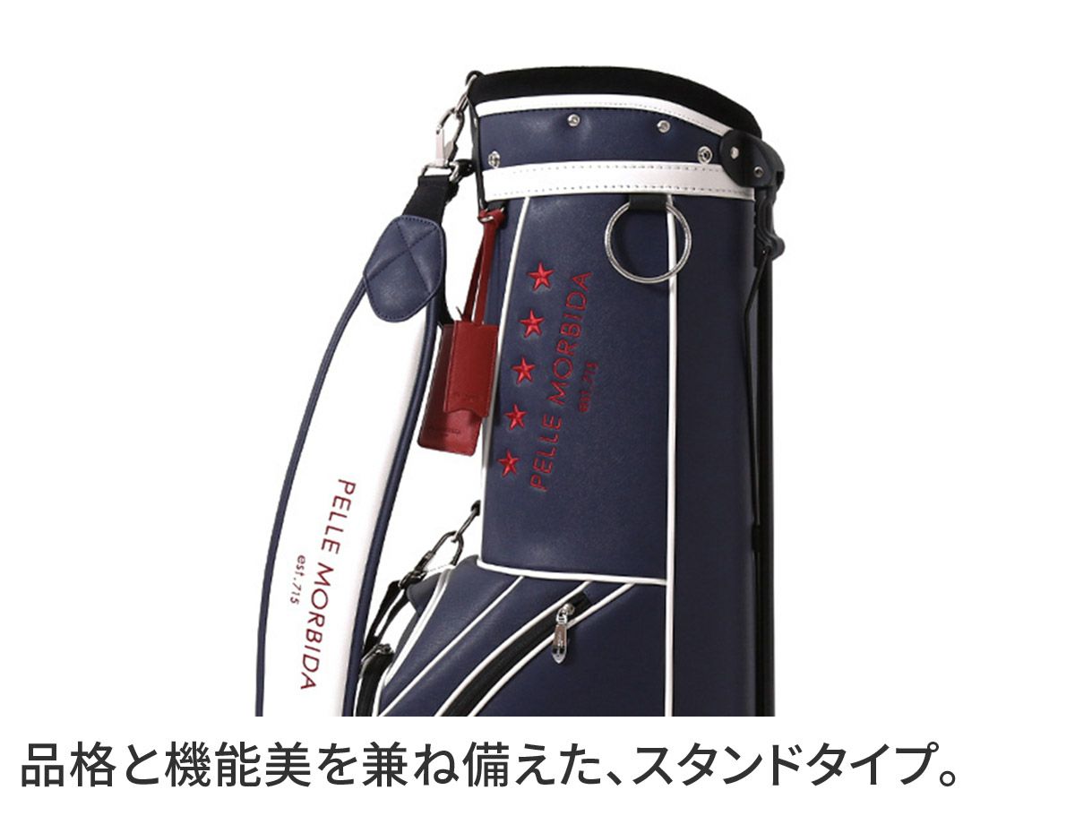PELLE MORBIDA ペッレモルビダ Golf ゴルフ スタンド キャディバッグ PMO-PG101
