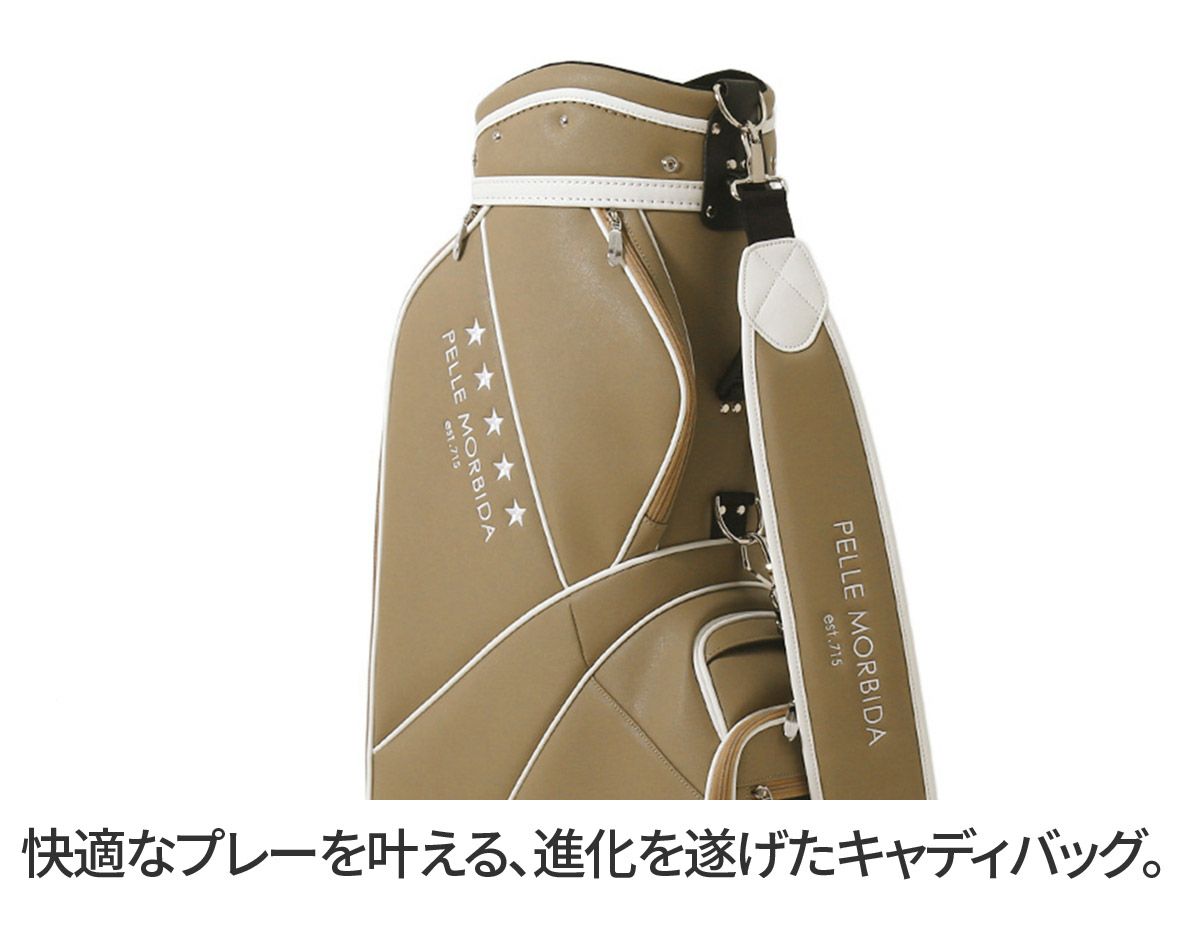 PELLE MORBIDA ペッレモルビダ Golf ゴルフ キャディバッグ カートタイプ PMO-PG111