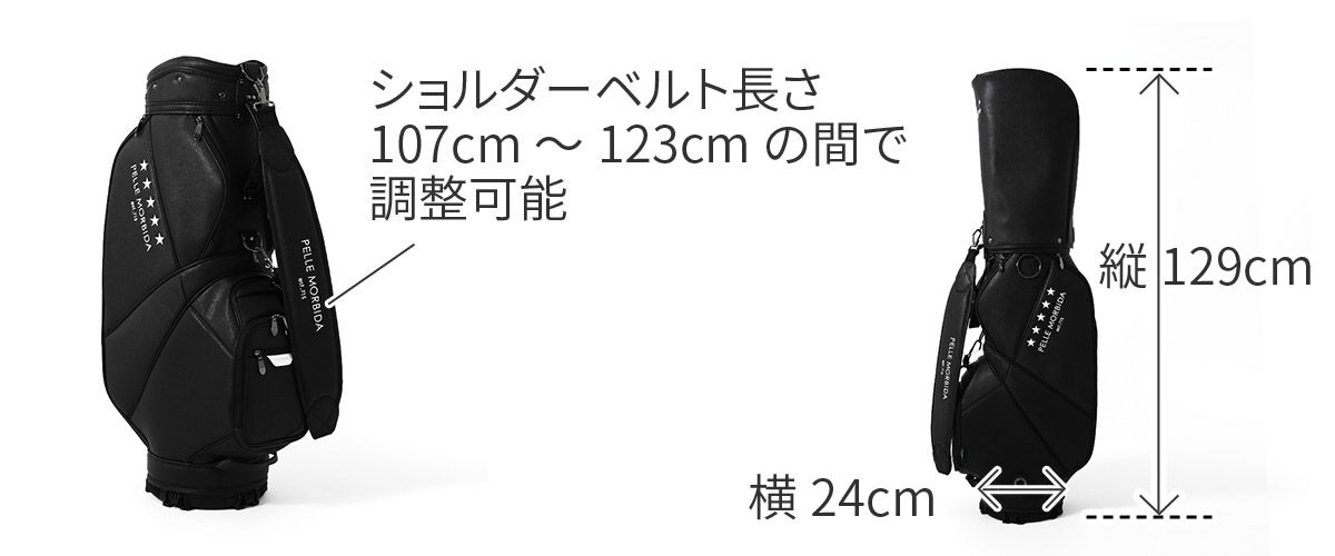 PELLE MORBIDA ペッレモルビダ Golf ゴルフ キャディバッグ カートタイプ PMO-PG111