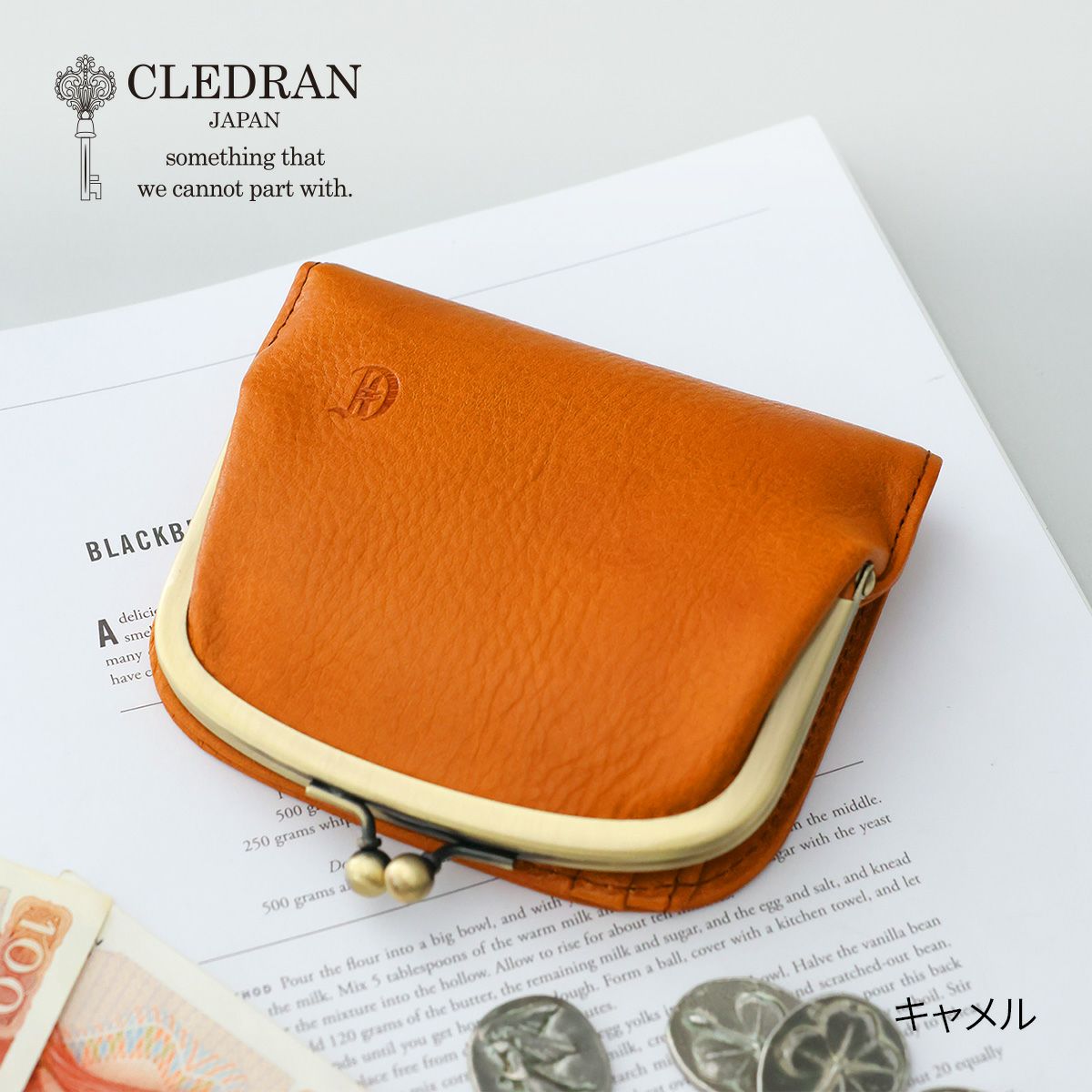 CLEDRAN クレドラン NOS ノス 小銭入れ付き二つ折り財布 CR-CL3906