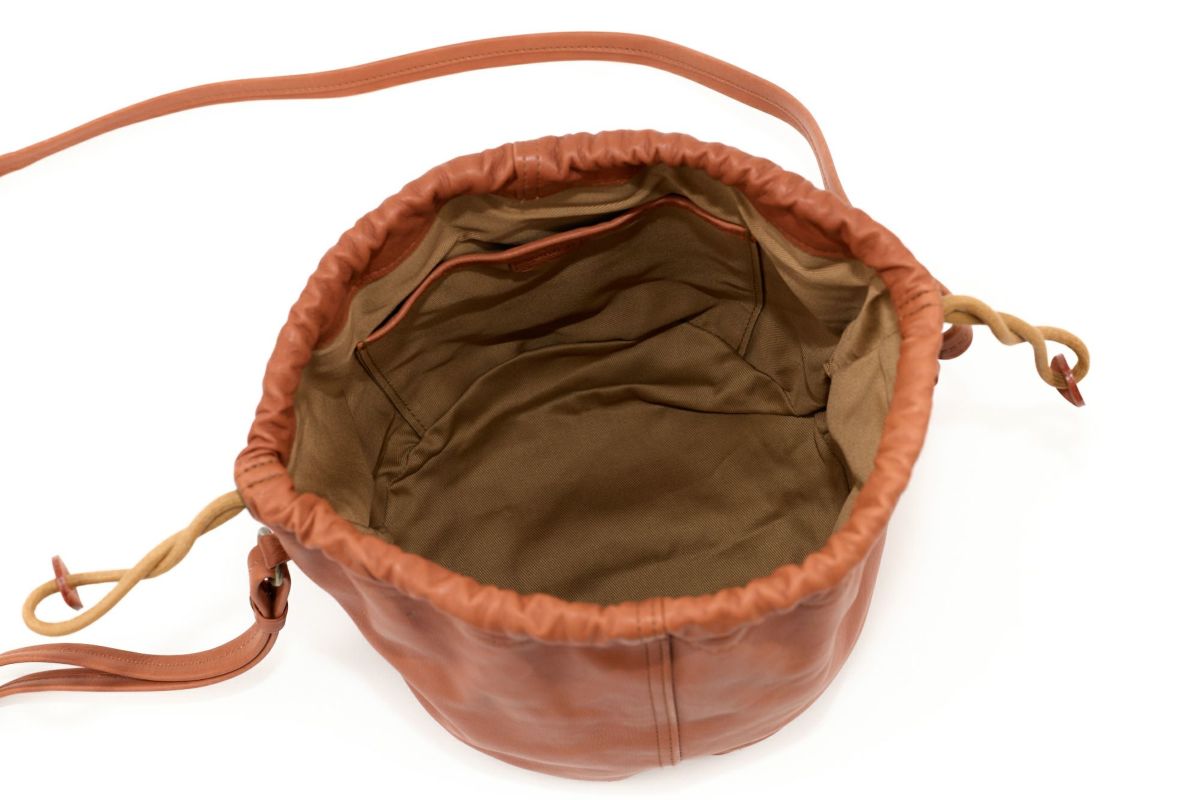 genten ゲンテン サスティナブル巾着 巾着ショルダーバッグ 44465