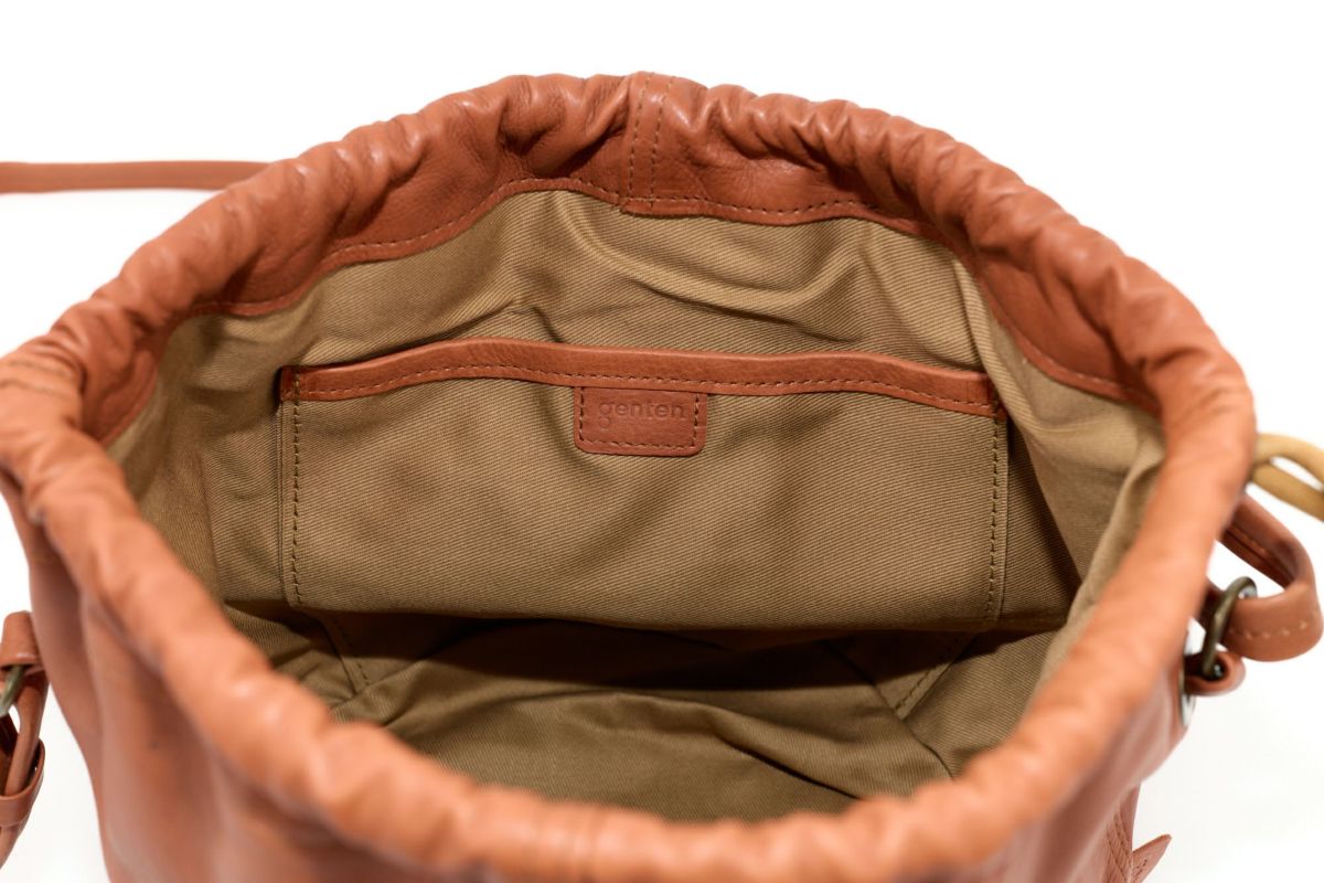 genten ゲンテン サスティナブル巾着 巾着ショルダーバッグ 44465