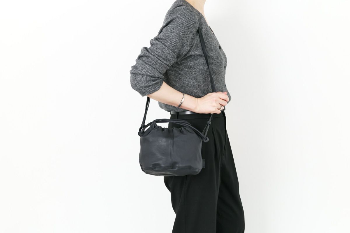 genten ゲンテン サスティナブル巾着 巾着ショルダーバッグ 44465