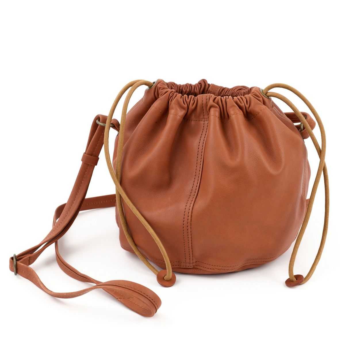 genten ゲンテン サスティナブル巾着 巾着ショルダーバッグ 44465