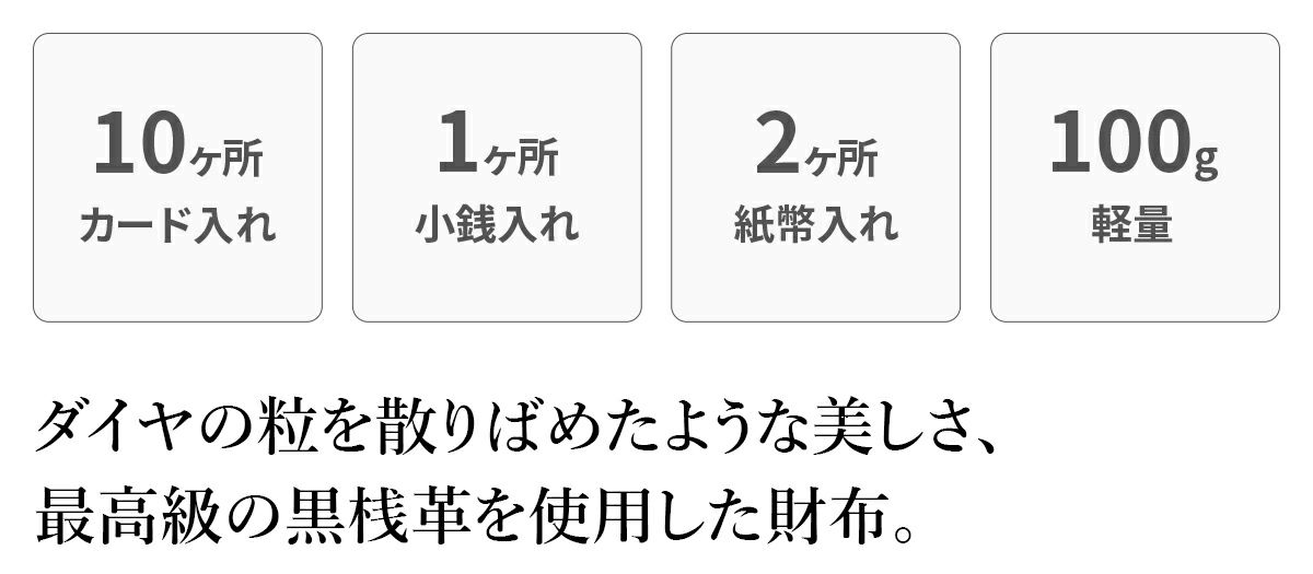 BAGGY PORT バギーポート KUROZAN 黒桟 小銭入れ付き二つ折り財布 ZYS-392