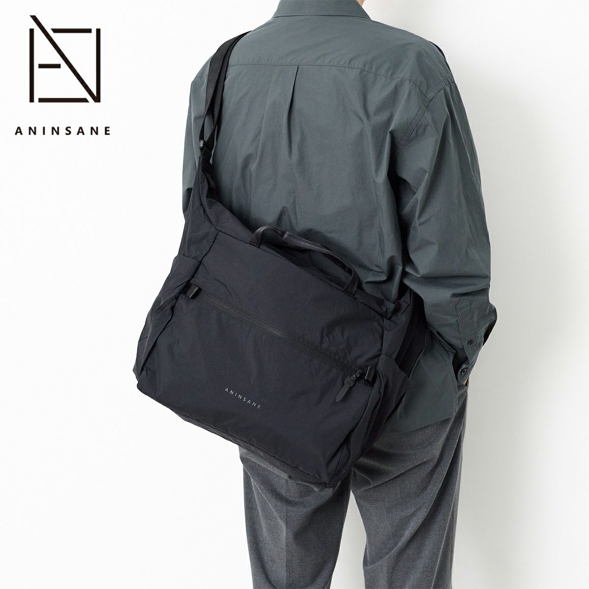 ANINSANE アンインセイン パッカブル ダッフルショルダーバッグ AN-P03