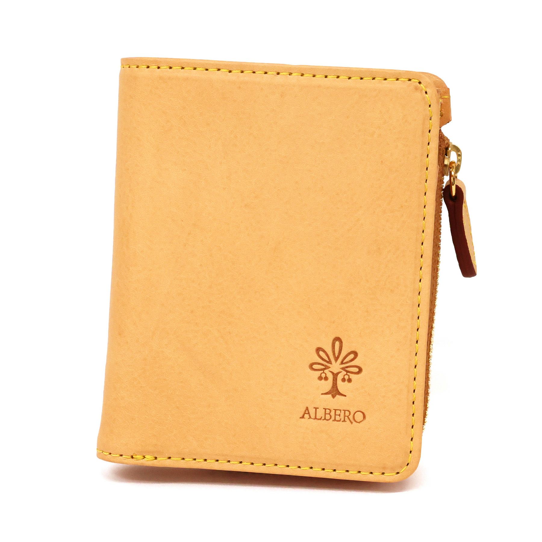 ALBERO アルベロ NATURE ナチュレ 小銭入れ付き二つ折り財布 5413