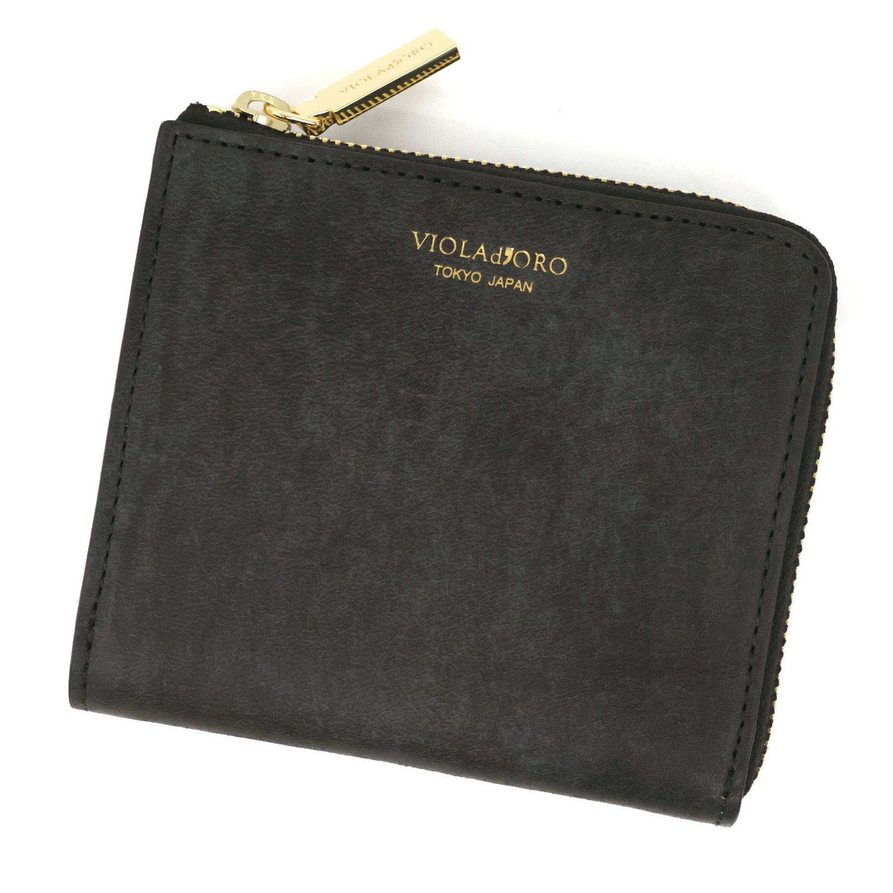 VIOLAd'ORO ヴィオラドーロ PORTA ポルタ 二つ折りL字型財布 V-5076