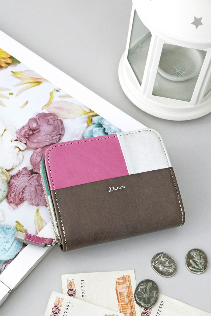 Dakota ダコタ ブロッコ 小銭入れ付き二つ折り財布 0032071
