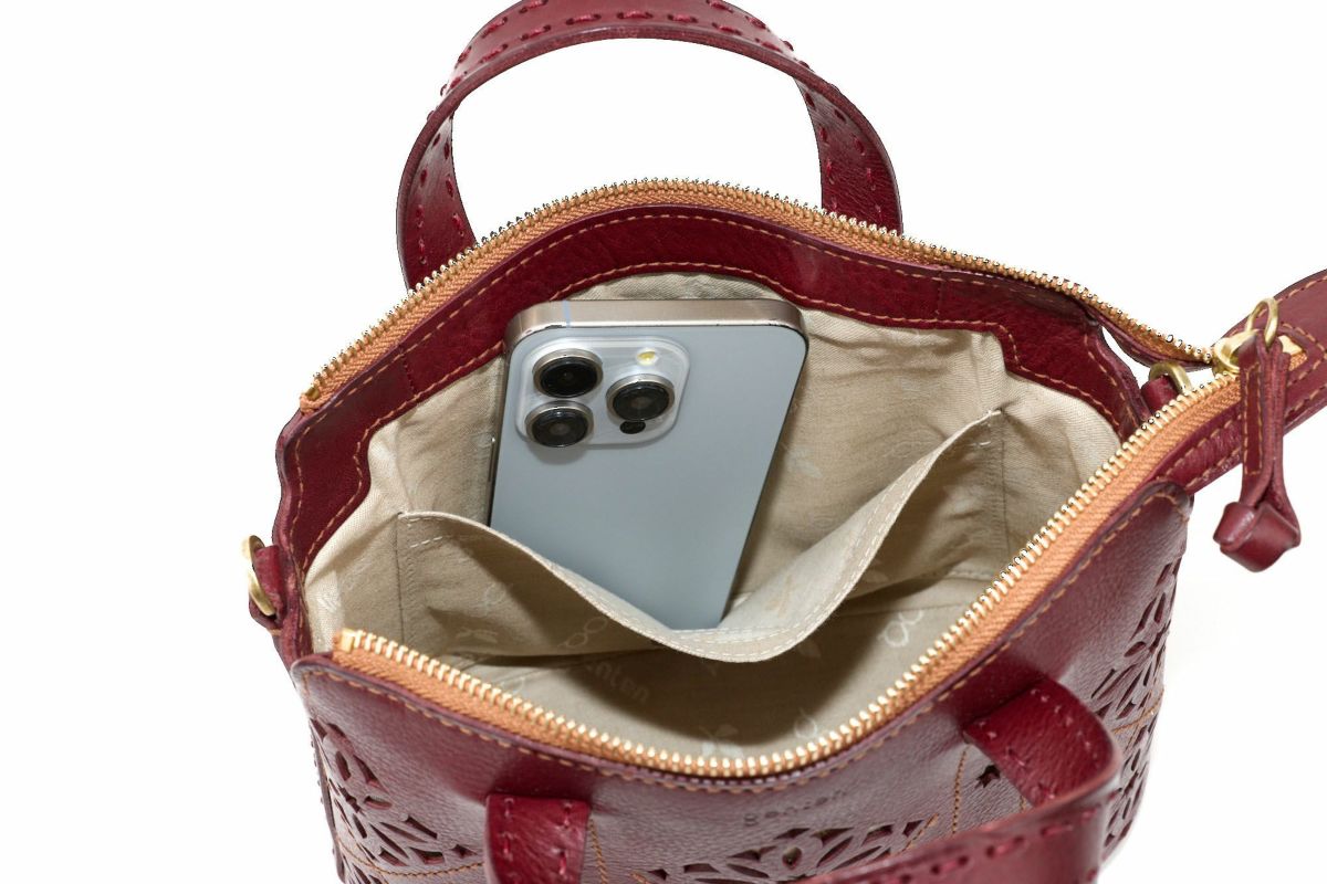 genten ゲンテン Argyle Cutwork アーガイルカットワーク 2WAYショルダーバッグ 44850