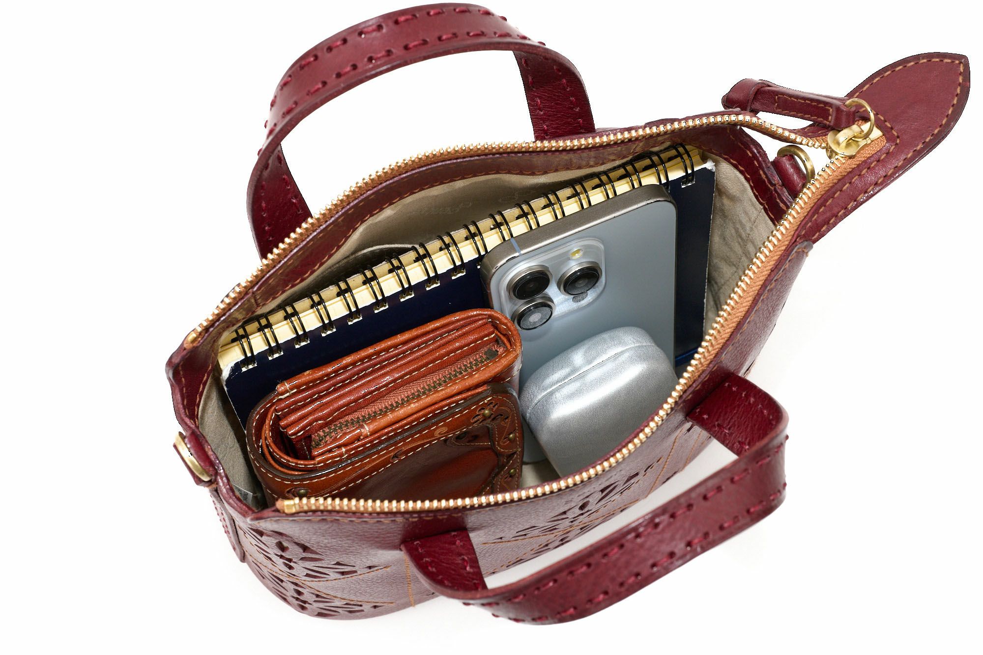 genten ゲンテン Argyle Cutwork アーガイルカットワーク 2WAYショルダーバッグ 44850