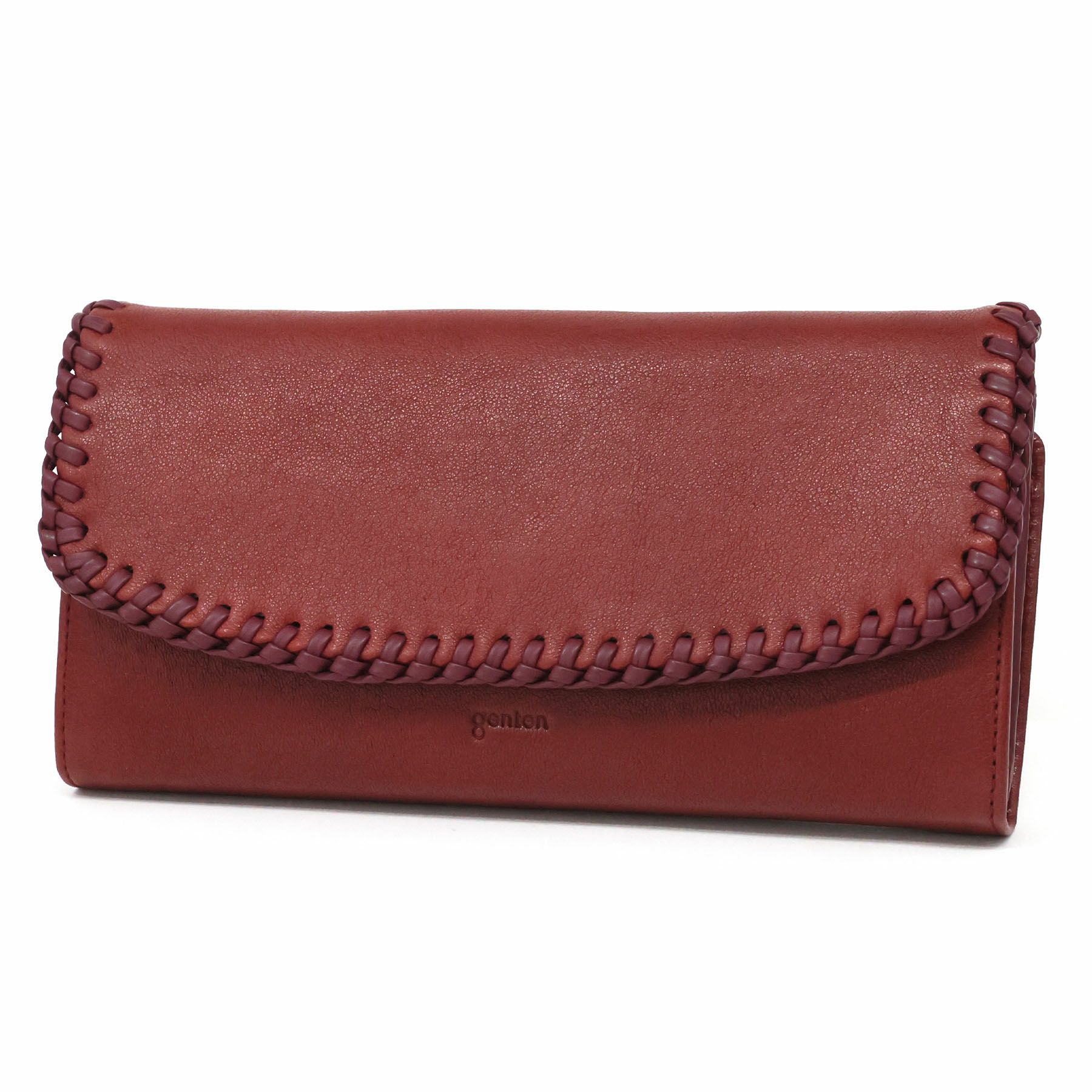 genten ゲンテン Wool sheep soft ウールシープソフト 小銭入れ付き長財布 44870