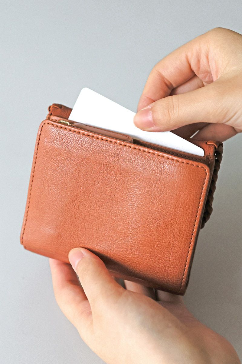 genten ゲンテン Wool sheep soft ウールシープソフト 小銭入れ付き二つ折り財布 44871