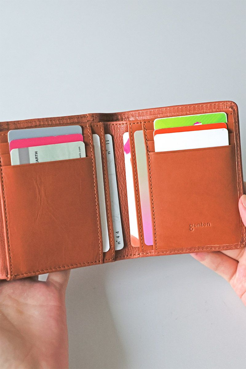 genten ゲンテン Wool sheep soft ウールシープソフト 小銭入れ付き二つ折り財布 44871