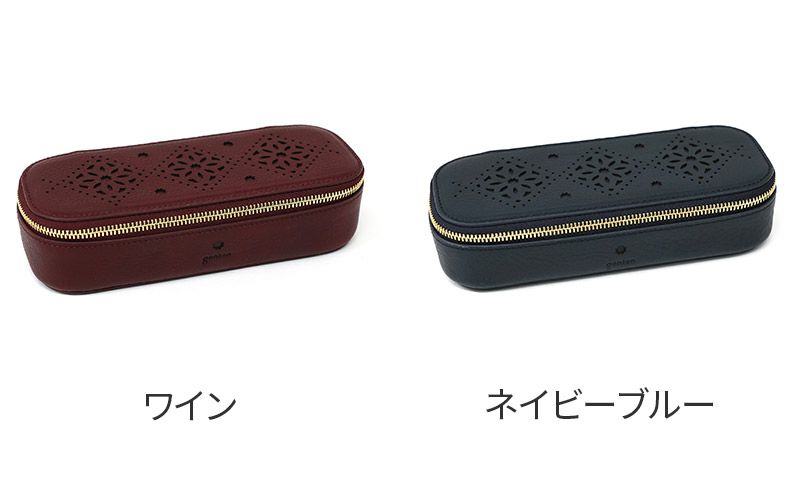 genten ゲンテン Argyle Cutwork アーガイルカットワーク メガネケース 44816