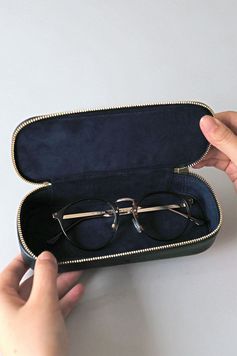 genten ゲンテン Argyle Cutwork アーガイルカットワーク メガネケース 44816