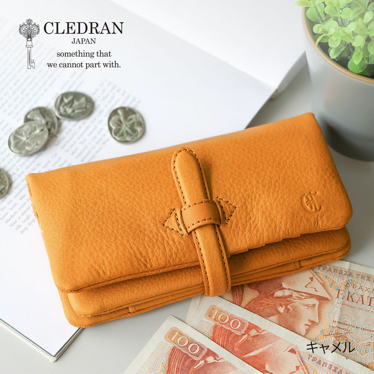 CLEDRAN クレドラン NOUVE ノーヴェ 小銭入れ付き長財布 CR-CL3956