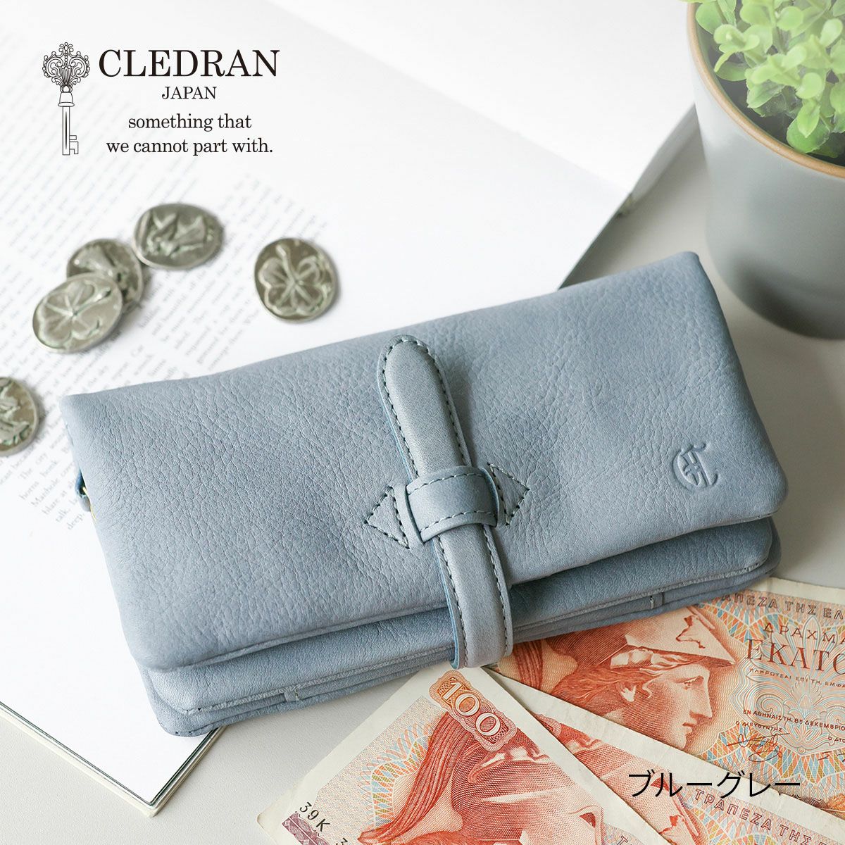 CLEDRAN クレドラン NOUVE ノーヴェ 小銭入れ付き長財布 CR-CL3956