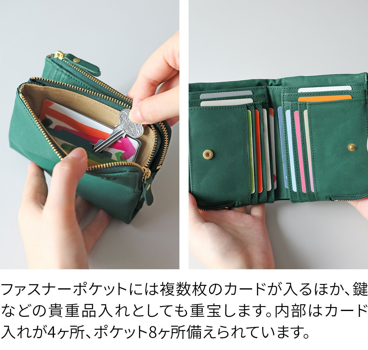 CLEDRAN クレドラン REVEN リベン 小銭入れ付き二つ折り財布 CR-CL3930