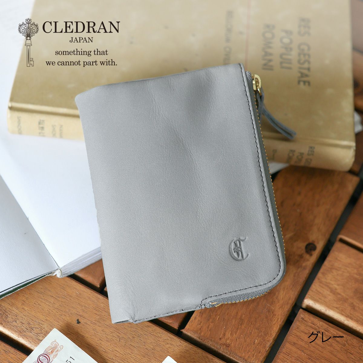 CLEDRAN クレドラン REVEN リベン 小銭入れ付き二つ折り財布 CR-CL3930