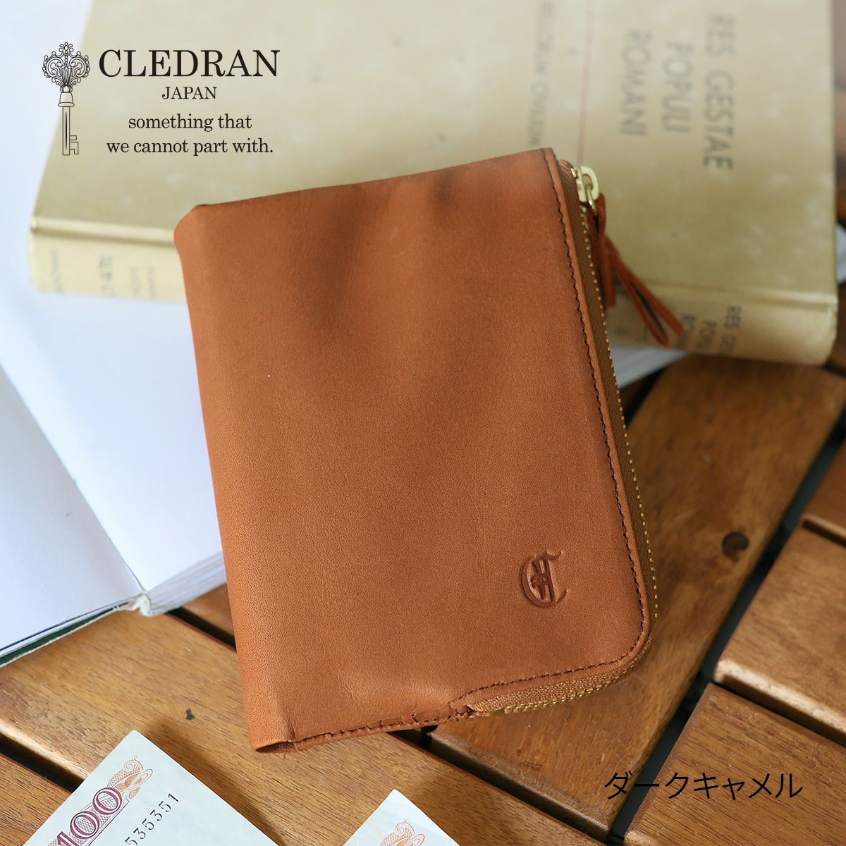 CLEDRAN クレドラン REVEN リベン 小銭入れ付き二つ折り財布 CR-CL3930