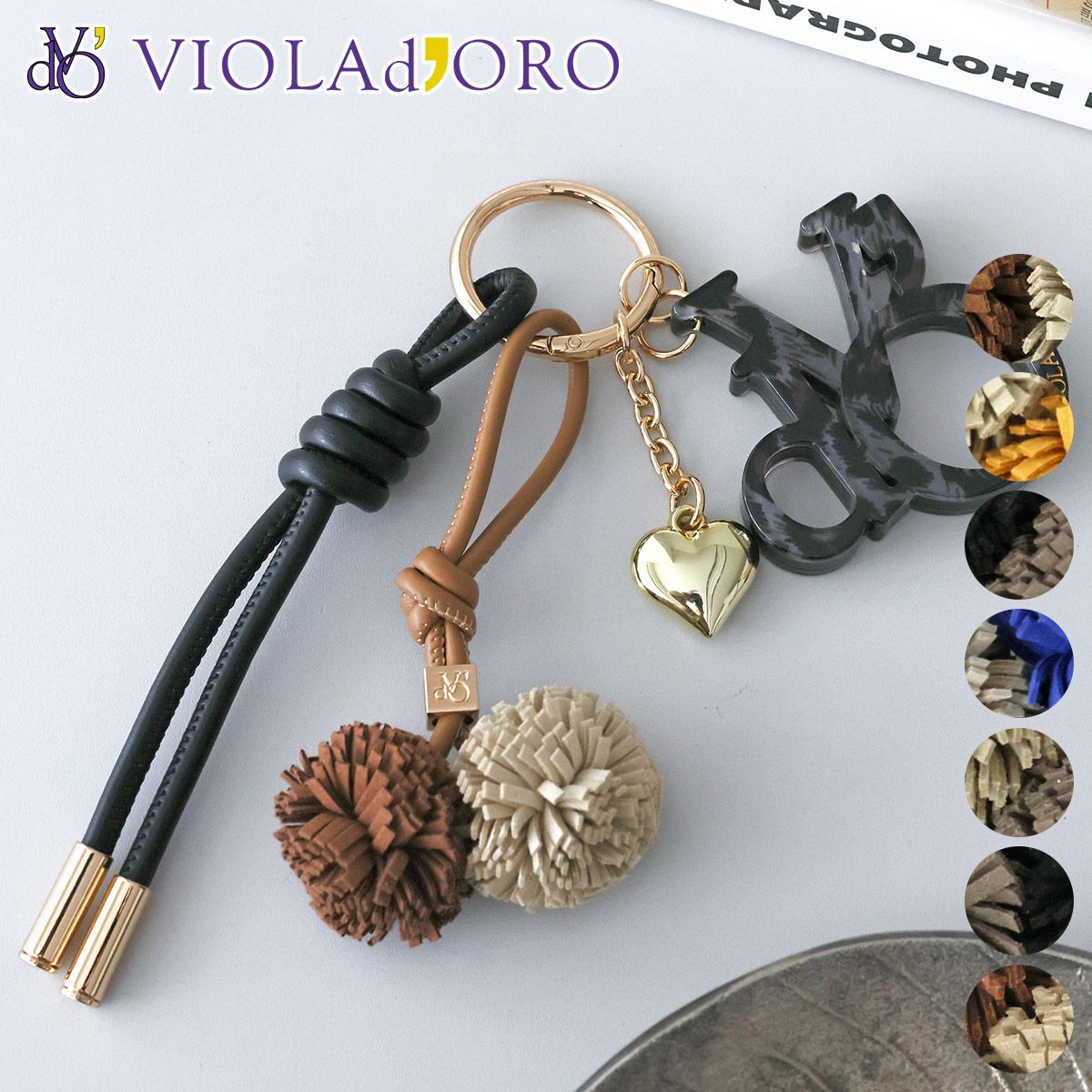 VIOLAd'ORO ヴィオラドーロ BIANCA ビアンカ バッグチャーム V-5079